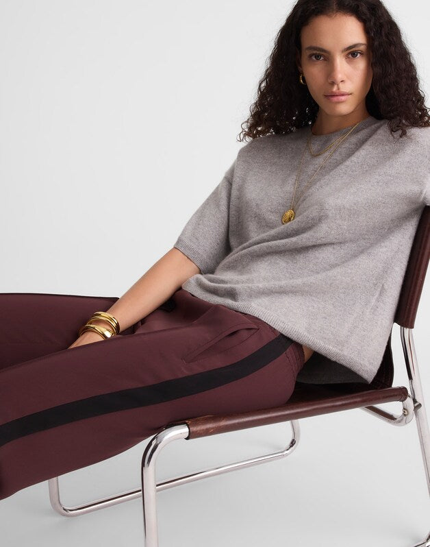 Pull-On Bootcut Track Pant CHOCOLATE RAISIN