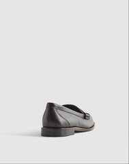 The Grayson Penny Loafer in Leather TRUE BLACK
