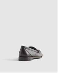The Grayson Penny Loafer in Leather TRUE BLACK