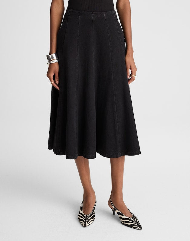 Airy Denim Circle Skirt HANNE WASH