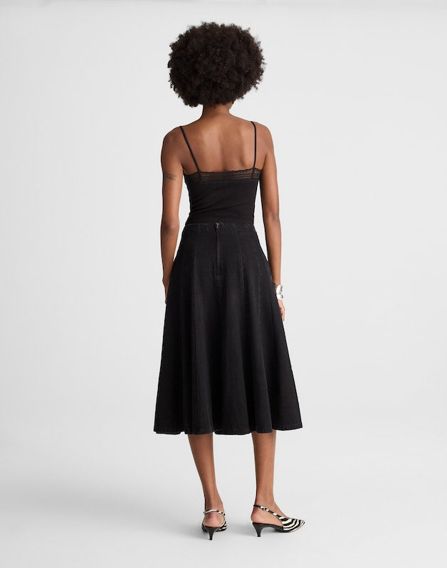 Airy Denim Circle Skirt HANNE WASH