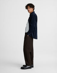 Officer Pants in Wool Blend CHOCOLATE