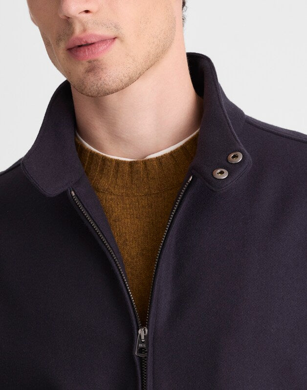 Harrington Jacket in Wool Blend CLASSIC NAVY