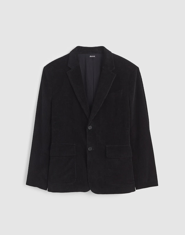 Unstructured Blazer in Corduroy WASHED BLACK