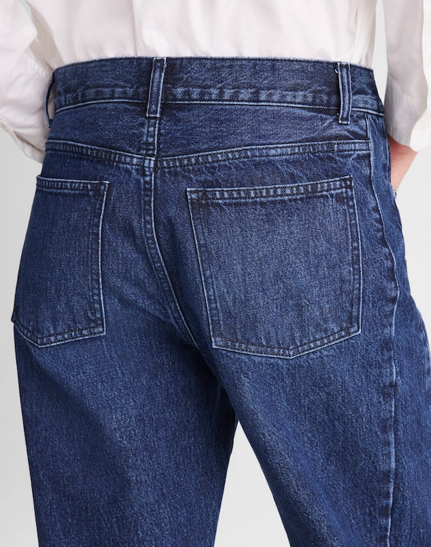 Tall Pieced Barrel-Leg Jeans in McKinney Wash MCKINNEY WASH