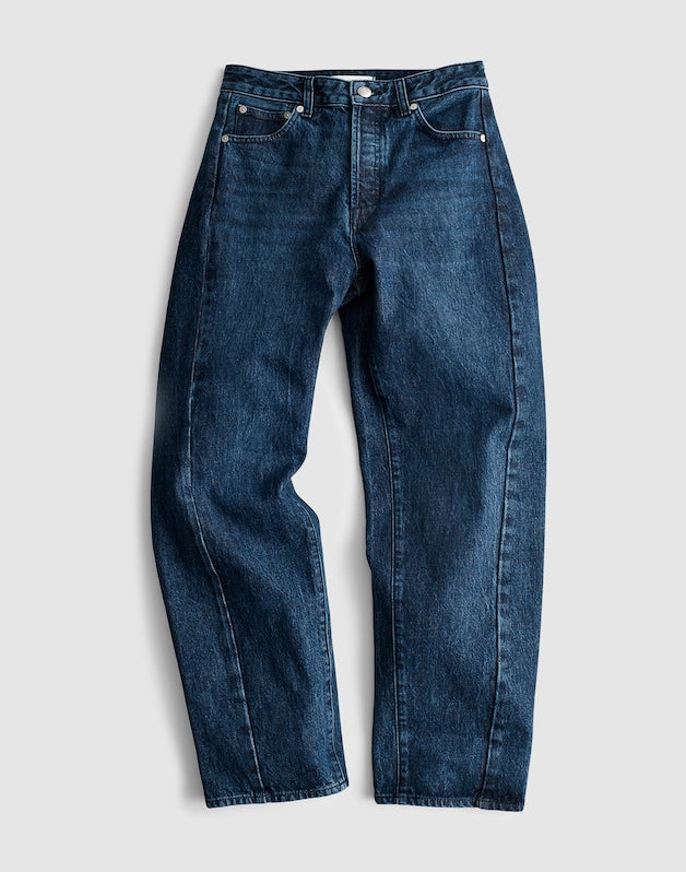 Tall Pieced Barrel-Leg Jeans in McKinney Wash MCKINNEY WASH