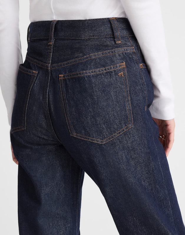 The Petite Longline Straight Jean in Rinse Wash RINSE WASH