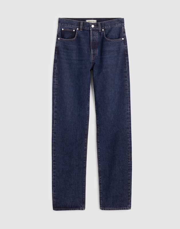 The Petite Longline Straight Jean in Rinse Wash RINSE WASH