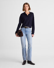 The Petite Longline Straight Jean RAEBROOK WASH
