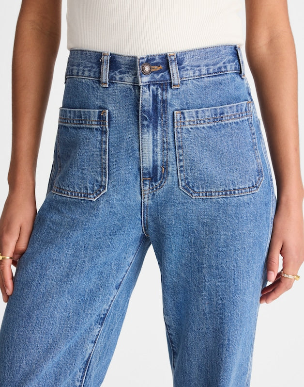 The Cleo Straight Jean in Petersburg Wash PETERSBURG WASH