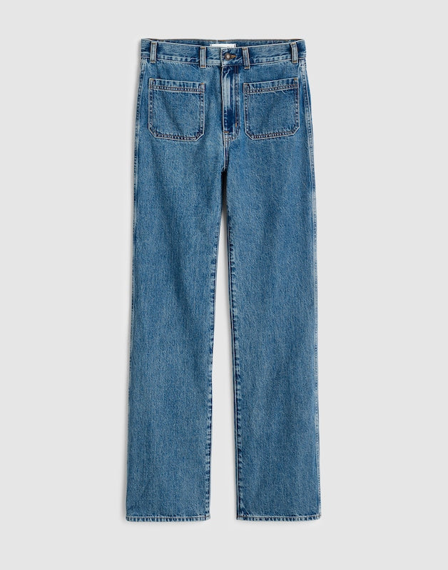 The Cleo Straight Jean in Petersburg Wash PETERSBURG WASH