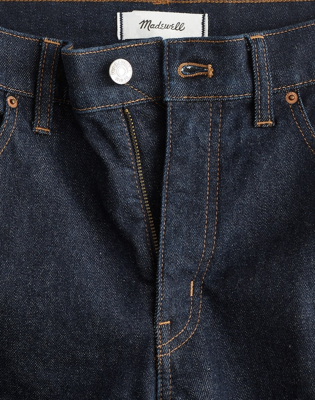 The Petite Jules Slim-Straight Jean in Rinse Wash RINSE WASH