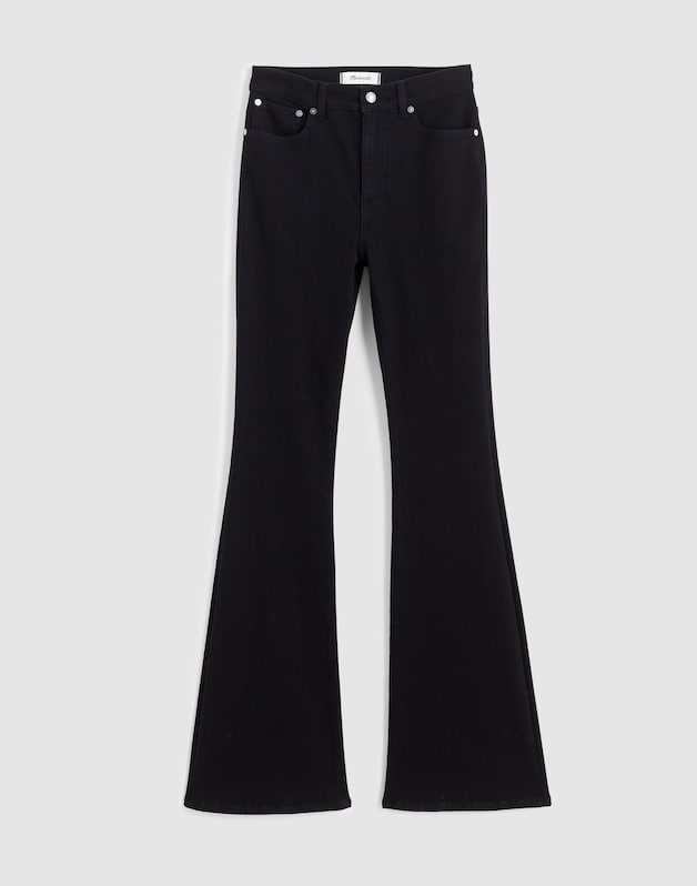 The Stretch Flare Jean BLACK RINSE WASH
