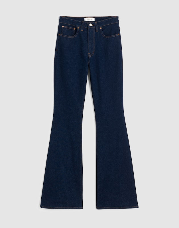 The Stretch Flare Jean in Rinse Wash RINSE WASH