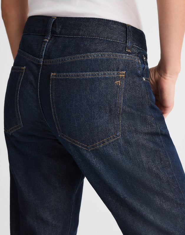 The Petite Dean Easy Straight Jean in SoftDrape FOUNDRY WASH