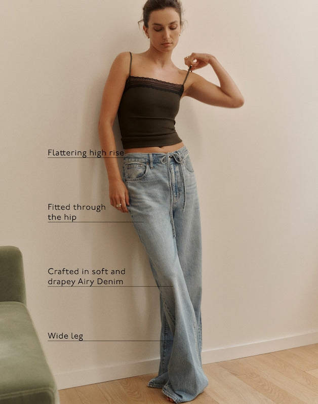 The Tall Ultimate Wide-Leg Jean in Airy Denim RAEBROOK WASH