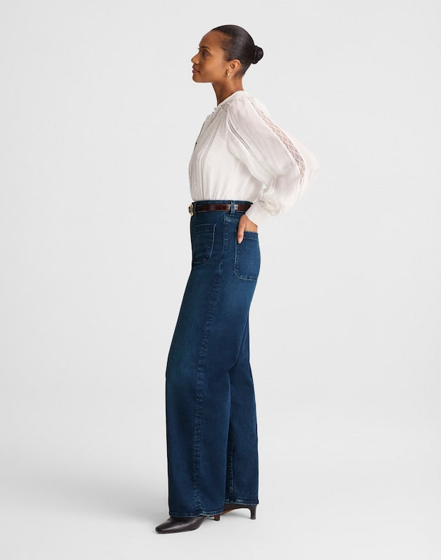 The Petite Curvy Emmett Wide-Leg Jean NIGHTHAWK WASH