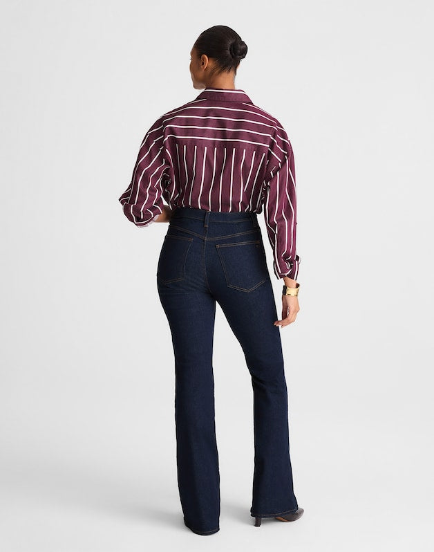 The Curvy Stretch Flare Jean in Rinse Wash RINSE WASH