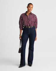 The Curvy Stretch Flare Jean in Rinse Wash RINSE WASH