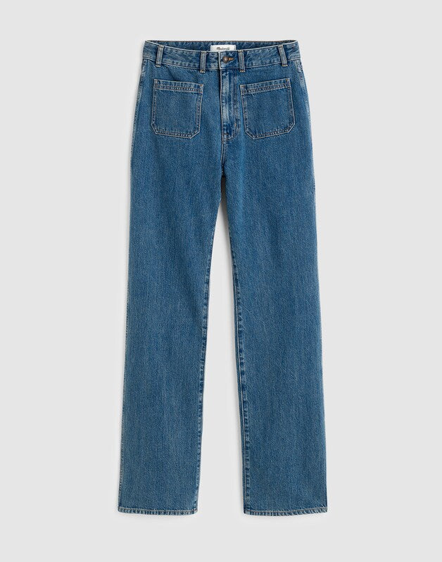 The Curvy Cleo Straight Jean in Petersburg Wash PETERSBURG WASH