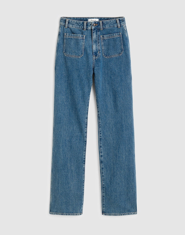 The Curvy Cleo Straight Jean in Petersburg Wash PETERSBURG WASH