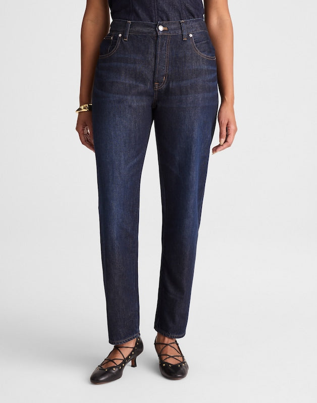 The Curvy Dean Easy Straight Jean in SoftDrape FOUNDRY WASH