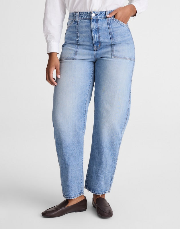 The Petite Curvy Balloon Utility Jean RAEBROOK WASH