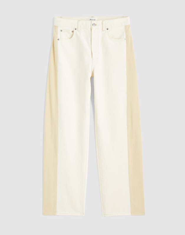 Pieced Barrel-Leg Jeans VINTAGE CANVAS
