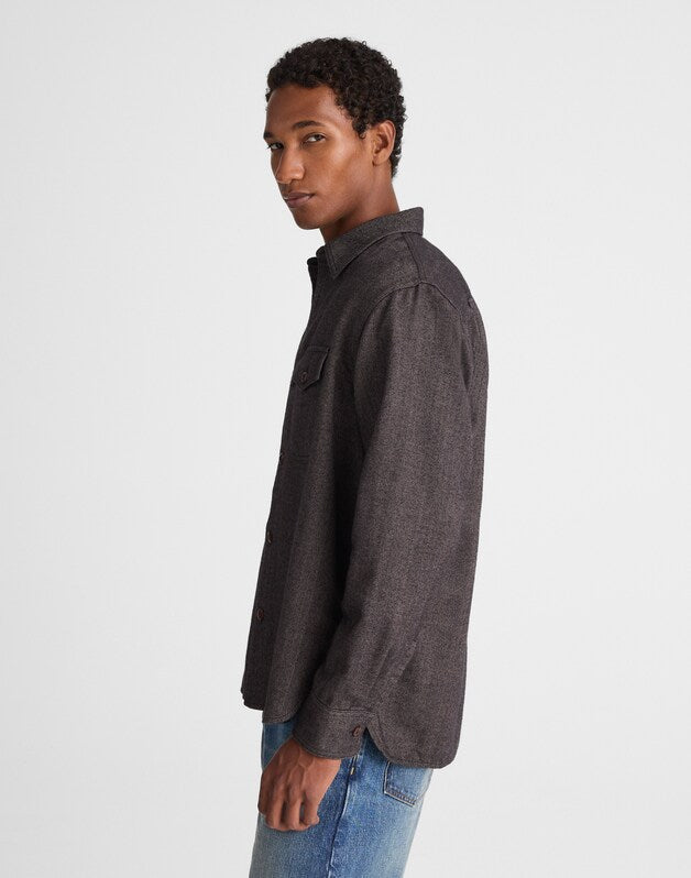 Work Shirt in Herringbone GRAY
