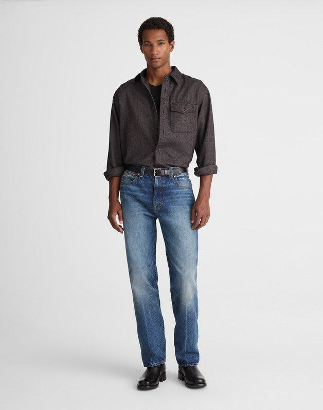 Work Shirt in Herringbone GRAY