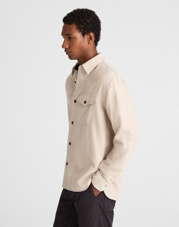 Work Shirt in Herringbone OAT HERRINGBONE