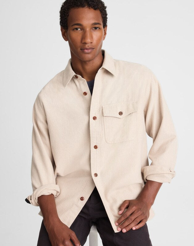 Work Shirt in Herringbone OAT HERRINGBONE