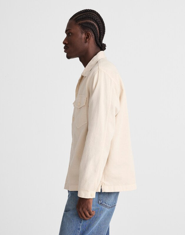 Shirt-Jacket in Uniform Twill IVORY