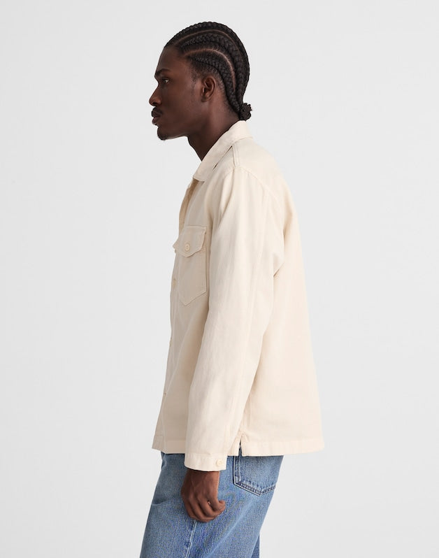 Shirt-Jacket in Uniform Twill IVORY