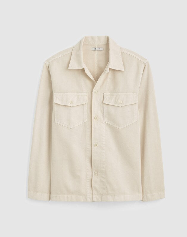 Shirt-Jacket in Uniform Twill IVORY