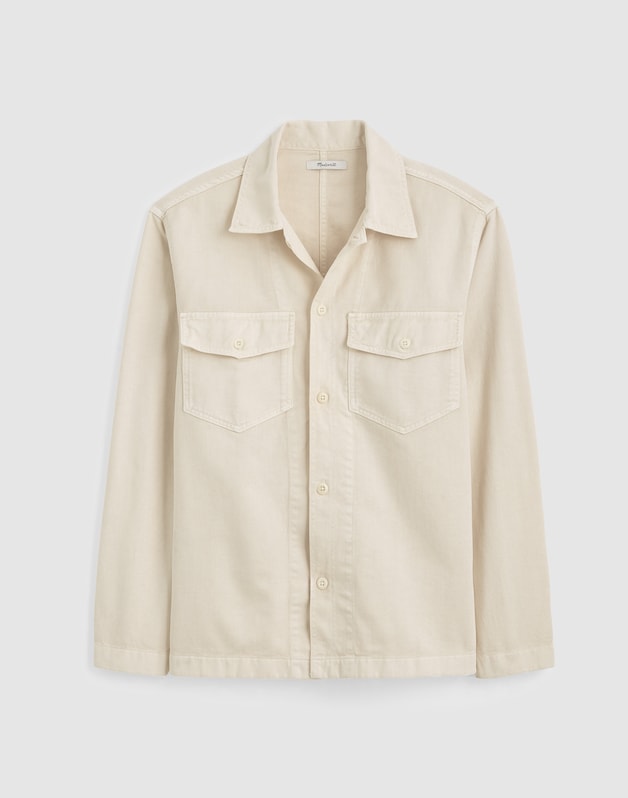 Shirt-Jacket in Uniform Twill IVORY