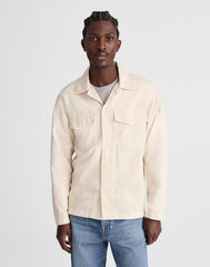 Shirt-Jacket in Uniform Twill IVORY