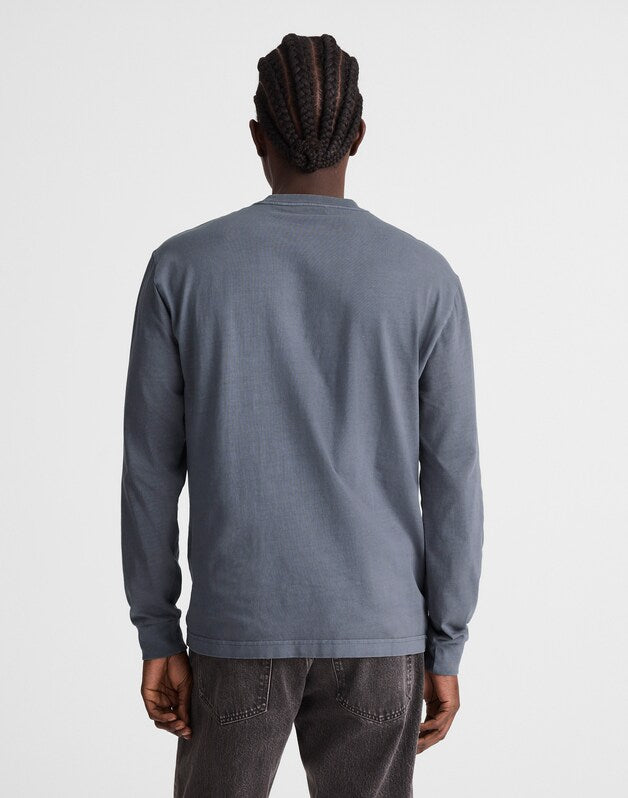 The Long-Sleeve Vintage Pocket Tee HEIRLOOM BLUE