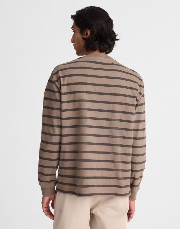 The Long-Sleeve Vintage Pocket Tee DARK DRIFTWOOD