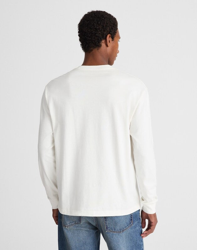 The Long-Sleeve Vintage Pocket Tee SOFT WHITE