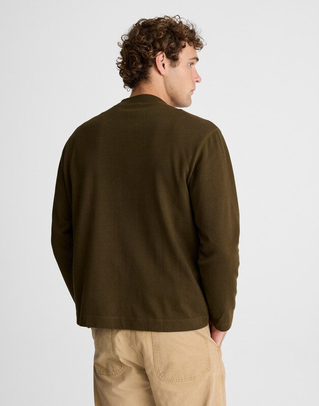Heavyweight Long-Sleeve Mockneck Tee EXPEDITION GREEN