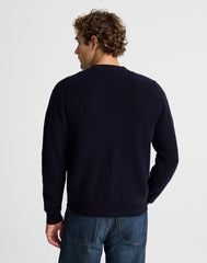Cardigan in Heritage Merino Wool NAVY