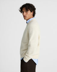 Crewneck Sweater in Yak-Alpaca Blend CREAM