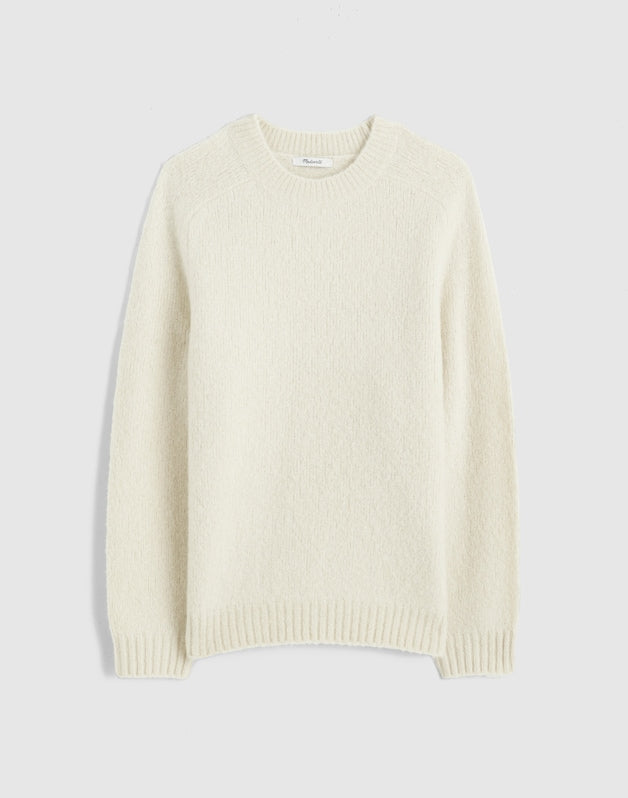 Crewneck Sweater in Yak-Alpaca Blend CREAM