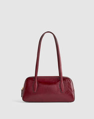 The Top-Zip Mini Shoulder Bag CABERNET
