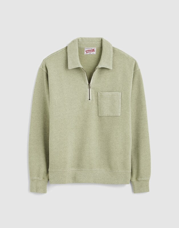 The McCarren Quarter-Zip Sweatshirt EARTHEN SAGE