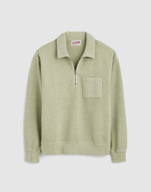 The McCarren Quarter-Zip Sweatshirt EARTHEN SAGE