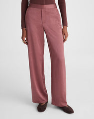 The Easy Pull-On Pant in Satin BURNT SOIL