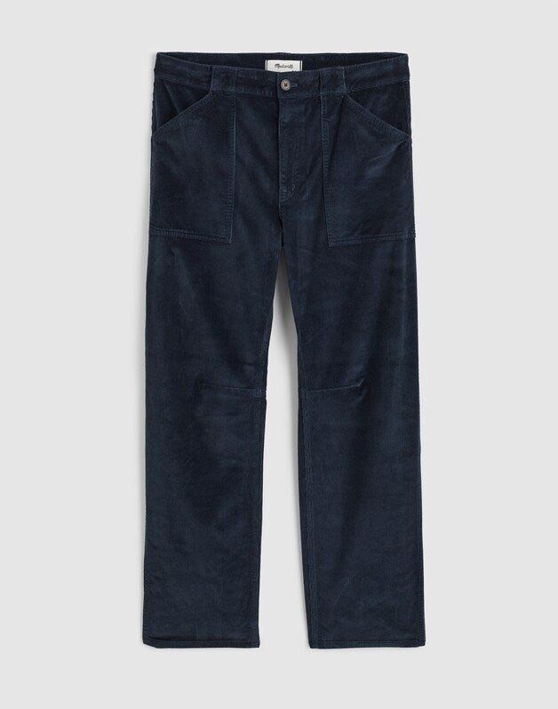 The Darted Barrel-Leg Utility Pant in Corduroy CLASSIC NAVY