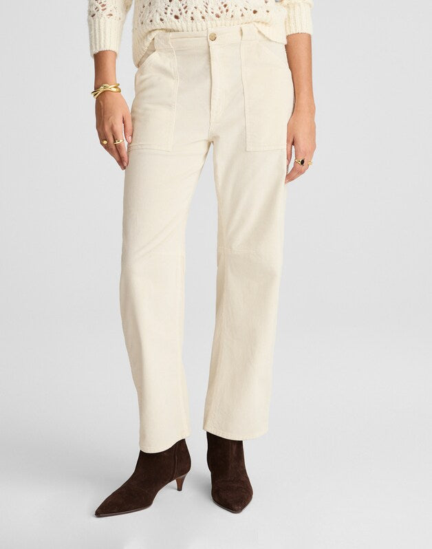 The Darted Barrel-Leg Utility Pant in Corduroy VINTAGE CANVAS